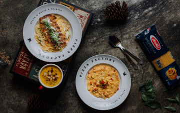 Картинка еда разное паста тарелки блюдо суп сухарики