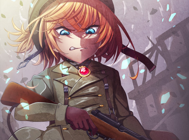 Обои картинки фото аниме, youjo senki, tanya, degurechaff