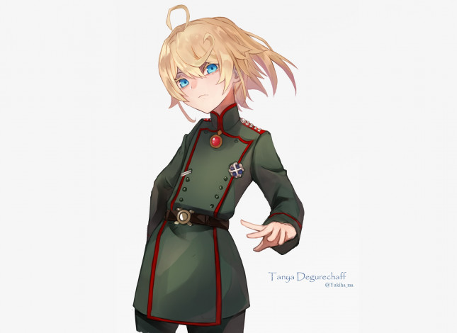 Обои картинки фото аниме, youjo senki, tanya, degurechaff