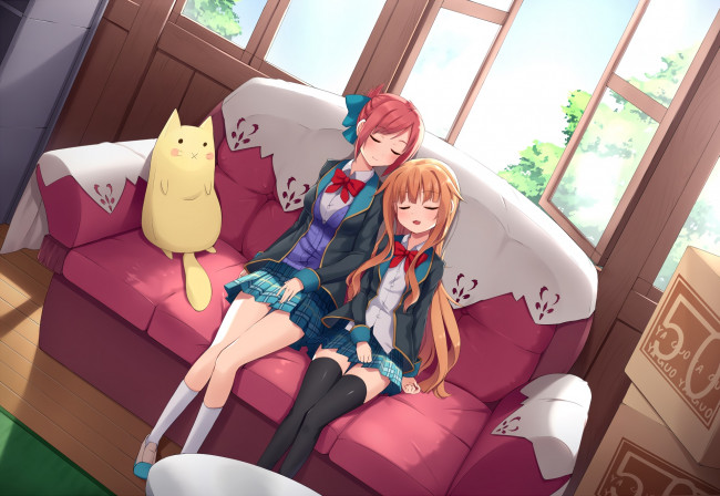 Обои картинки фото аниме, unknown,  другое, фон, взгляд, девушка