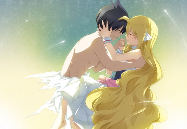 Обои картинки фото аниме, fairy tail, мавис, зереф