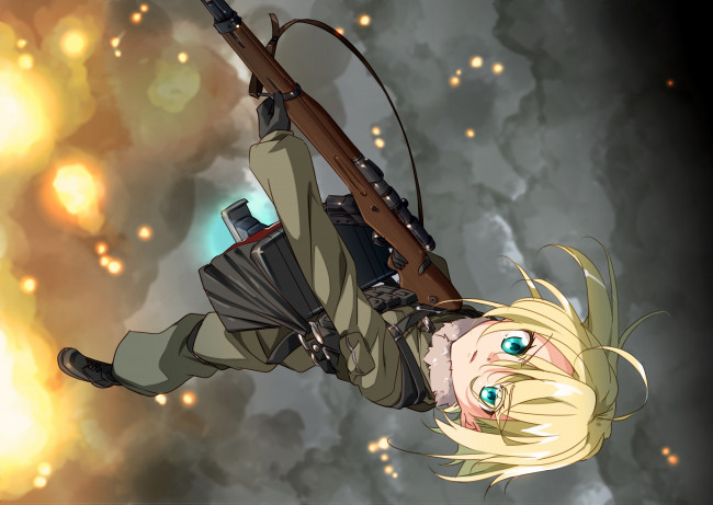 Обои картинки фото аниме, youjo senki, tanya, degurechaff