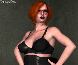 Картинка 3д+графика люди+ people фон взгляд девушка