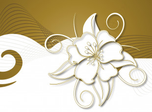 Картинка векторный+цветок векторная+графика цветы+ flowers абстракция рисунок вектор цветок