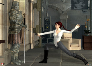 Картинка 3д+графика люди+ people фон взгляд девушка