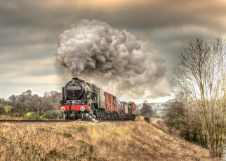 Картинка техника паровозы локомотив состав