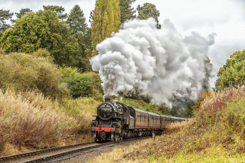 Картинка техника паровозы состав локомотив