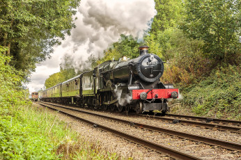 Картинка техника паровозы состав локомотив