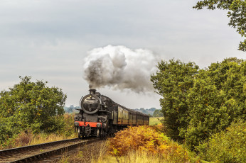 Картинка техника паровозы состав локомотив