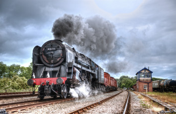 Картинка техника паровозы локомотив состав