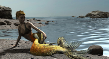 Картинка 3д+графика существа+ creatures девушка фон взгляд