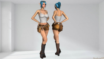 Картинка 3д+графика эльфы+ elves фон взгляд эльфийки