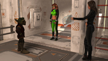 Картинка 3д+графика фантазия+ fantasy фон взгляд девушки