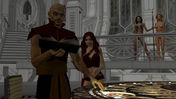 Картинка 3д+графика фантазия+ fantasy мужчина фон взгляд девушка