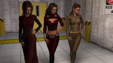 Картинка 3д+графика люди+ people взгляд фон девушки