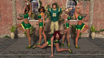 Картинка 3д+графика спорт+ sport фон взгляд девушки