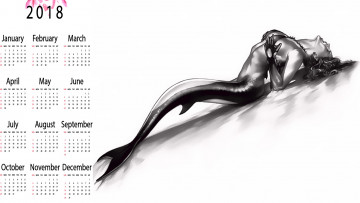 Картинка календари фэнтези русалка