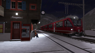 обоя техника, 3d, поезд, вагоны