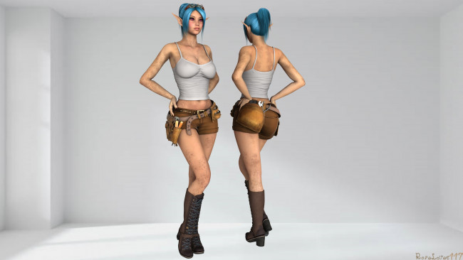 Обои картинки фото 3д графика, эльфы , elves, фон, взгляд, эльфийки