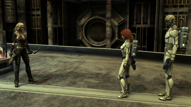 Обои картинки фото 3д графика, фантазия , fantasy, фон, взгляд, девушка