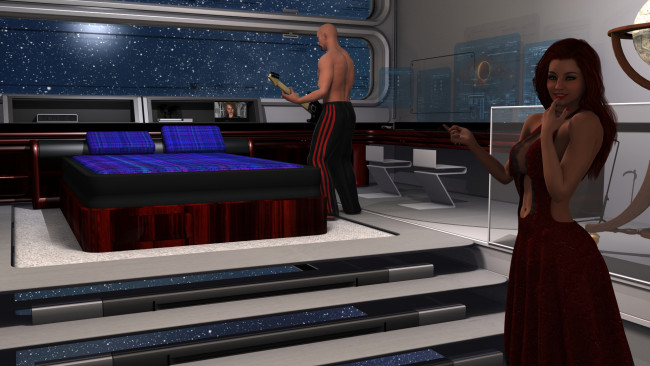 Обои картинки фото 3д графика, фантазия , fantasy, фон, взгляд, девушка