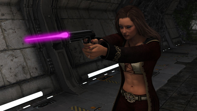 Обои картинки фото 3д графика, фантазия , fantasy, фон, взгляд, девушка