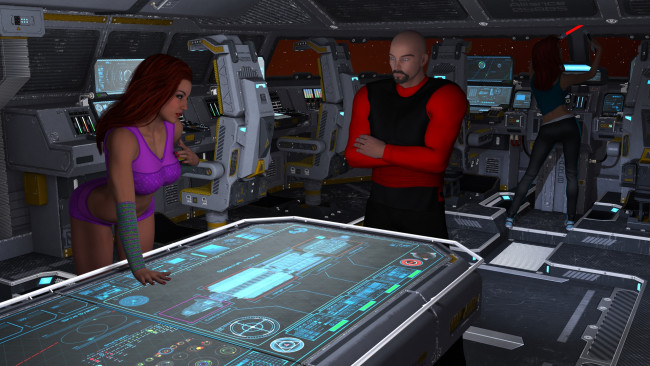 Обои картинки фото 3д графика, фантазия , fantasy, фон, взгляд, девушка