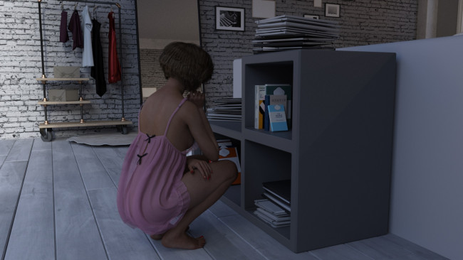 Обои картинки фото 3д графика, люди , people, фон, взгляд, девушка