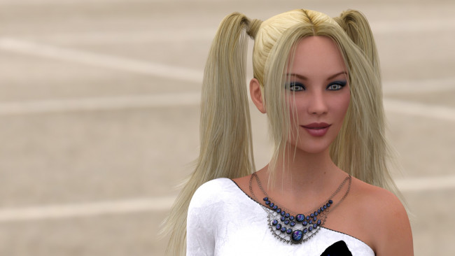 Обои картинки фото 3д графика, портрет , portraits, девушка, взгляд, фон