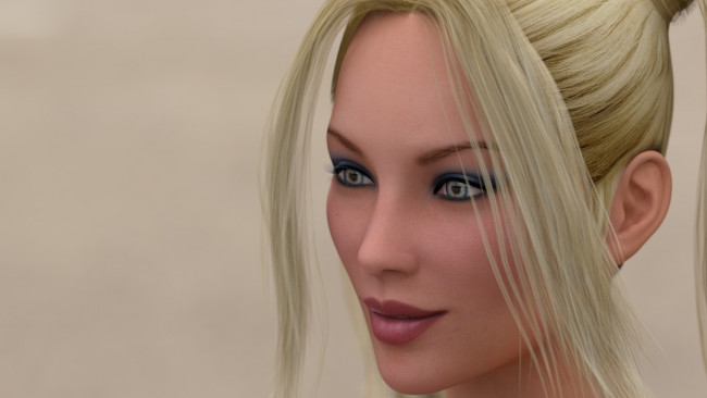 Обои картинки фото 3д графика, портрет , portraits, девушка, взгляд, фон