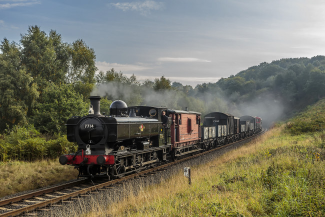 Обои картинки фото техника, паровозы, локомотив, состав