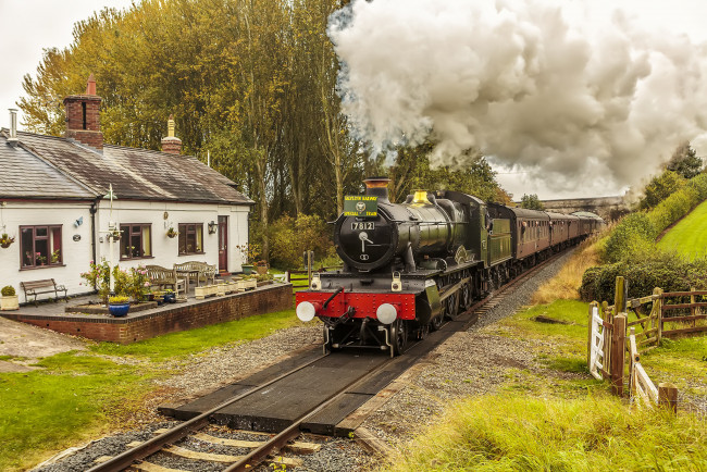 Обои картинки фото техника, паровозы, состав, локомотив