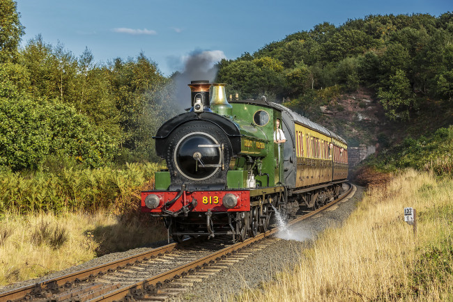 Обои картинки фото техника, паровозы, состав, локомотив