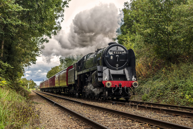 Обои картинки фото техника, паровозы, состав, локомотив