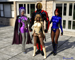 Картинка 3д+графика фантазия+ fantasy фон взгляд девушки