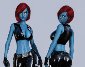 Картинка 3д+графика существа+ creatures фон взгляд девушка