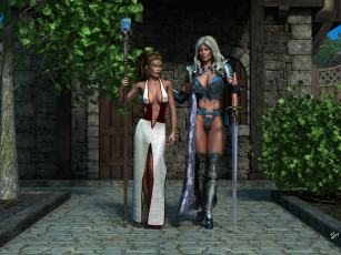 Картинка 3д+графика фантазия+ fantasy фон взгляд девушки