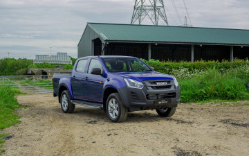Картинка 2019+isuzu+d-max автомобили isuzu новый пикап синий вид спереди внешний 2019 d-max японские
