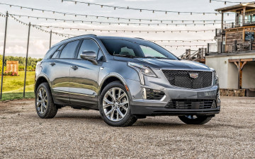 Картинка 2020+cadillac+xt5 автомобили cadillac экстерьер вид спереди 2020 xt5 американские серый новинки