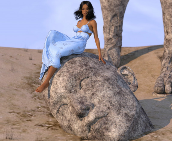 Обои картинки фото 3д графика, люди , people, фон, взгляд, девушка