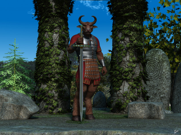 Обои картинки фото 3д графика, существа , creatures, демон