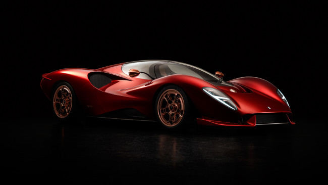 Обои картинки фото 2019 de tomaso p72, автомобили, de tomaso, красный, 2019, p72, de, tomaso, гиперкар