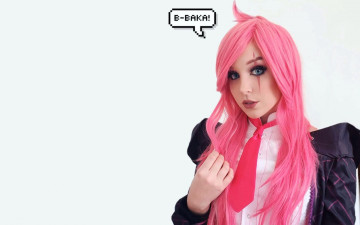 Картинка девушки -+креатив +косплей наряд галстук шрам