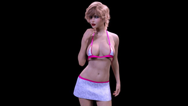 Обои картинки фото 3д графика, люди , people, девушка, фон, взгляд