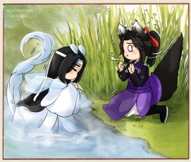 Картинка аниме mo+dao+zu+shi вэй усянь лань ванцзы дракон лис