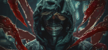 обоя аниме, tokyo ghoul, токийский, гуль, перерождение