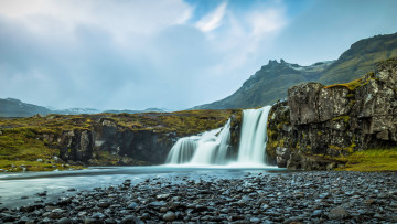 Картинка kirkjufellfoss iceland природа водопады
