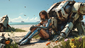 обоя фэнтези, роботы,  киборги,  механизмы, нейросети, графика, нейроарт, ai, art, нейронные, сети, рисунки, нейро, искусство, нейрографика, graphics, neuroart, neural, networks, drawings, neuro, neurography