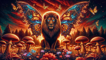 Картинка фэнтези существа лев