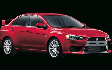обоя mitsubishi lancer, автомобили, mitsubishi, красный
